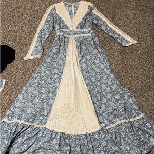 Blue Long Sleeve Gunne Sax Dress